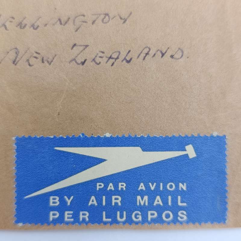 Airmail Front Cape Town South Africa to Petone New Zealand via WELLINGTON