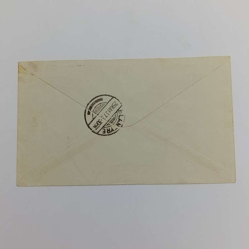 Airmail cover Wagenaars - Kraal South Africa to Blantyre Nyasaland with 3 South African stamps
