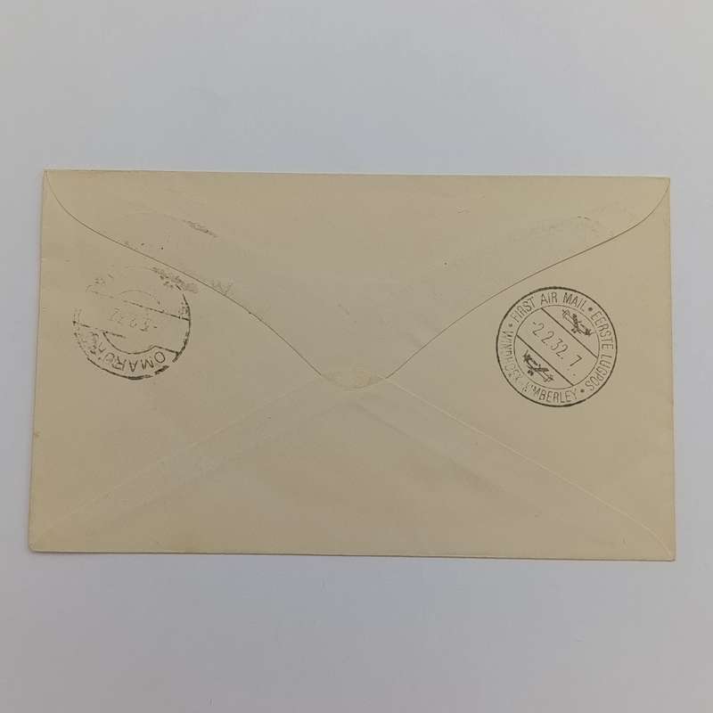 Airmail Cover Upington South Africa to Tsumeb SWA with 4d stamp cancelled Upington 31 Jan 1932