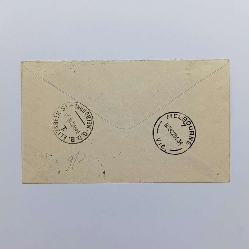 First Flight Airmail cover SWA Airways & Imperial Airways Upington South Africa