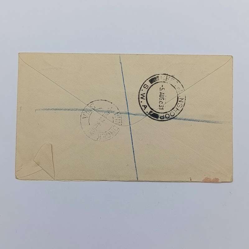 Registered Airmail cover Windhoek to Keetmanshoop South West Africa with 5x SWA stamps