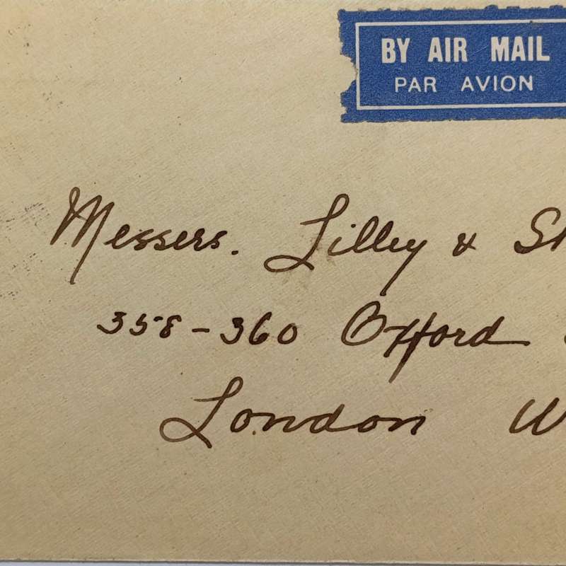Airmail cover Northern Rhodesia to London with 2 Northern Rhodesia stamps cancelled 27 Jul 1932