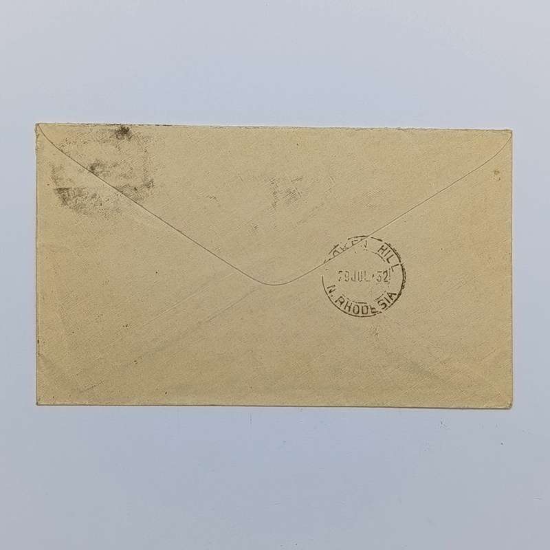 Airmail cover Northern Rhodesia to London with 2 Northern Rhodesia stamps cancelled 27 Jul 1932