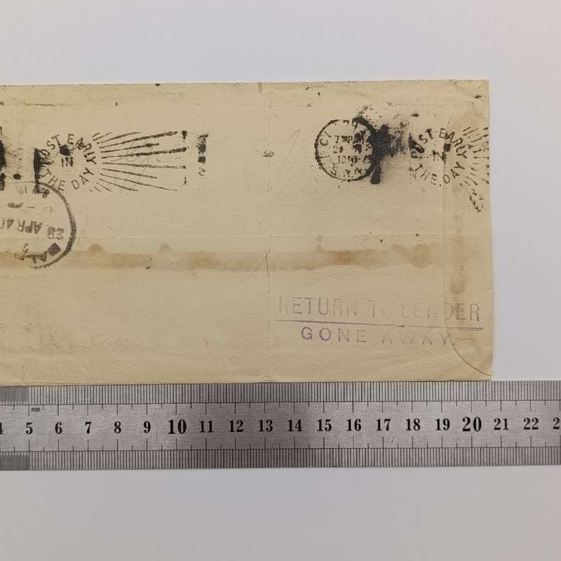 Airmail cover South Africa to London with 2/6 wartime rate stamp cancelled Brakpan 15 Apr 40