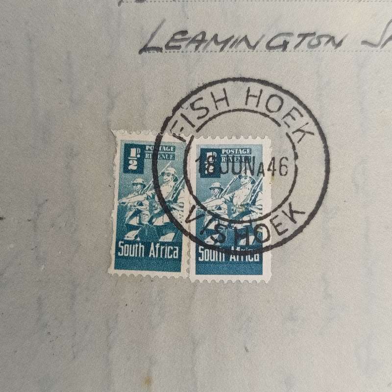 British First Day air mail peace cover 11 June 1946 England to South Africa