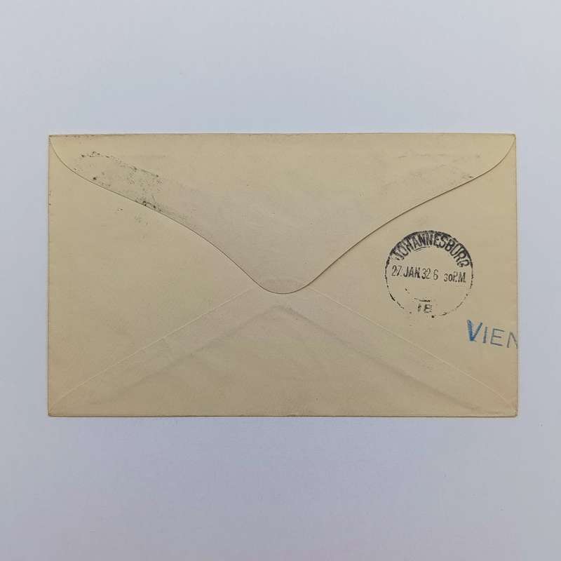 Airmail cover Cape Town to Johannesburg South Africa with 4d stamp cancelled