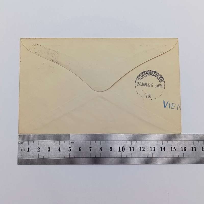 Airmail cover Cape Town to Johannesburg South Africa with 4d stamp cancelled