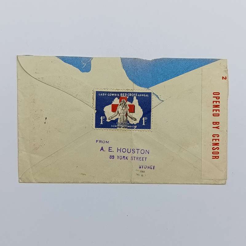 Censor Airmail cover from Sydney Australia to Johannesburg South Africa 7 March 1941
