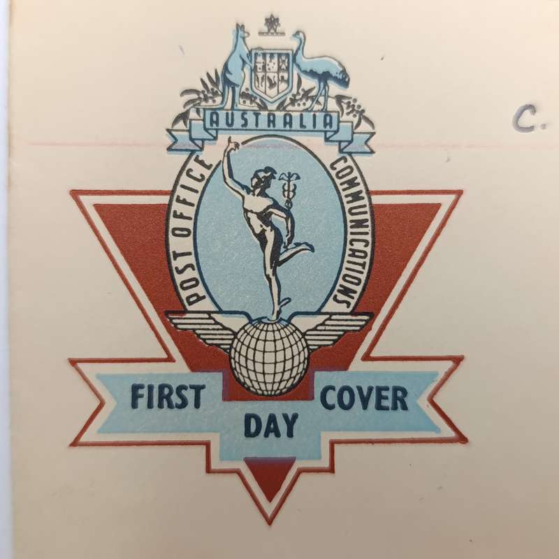 Registered Airmail First day cover from Victoria Australia to Cape Town South Africa 31 October 1956