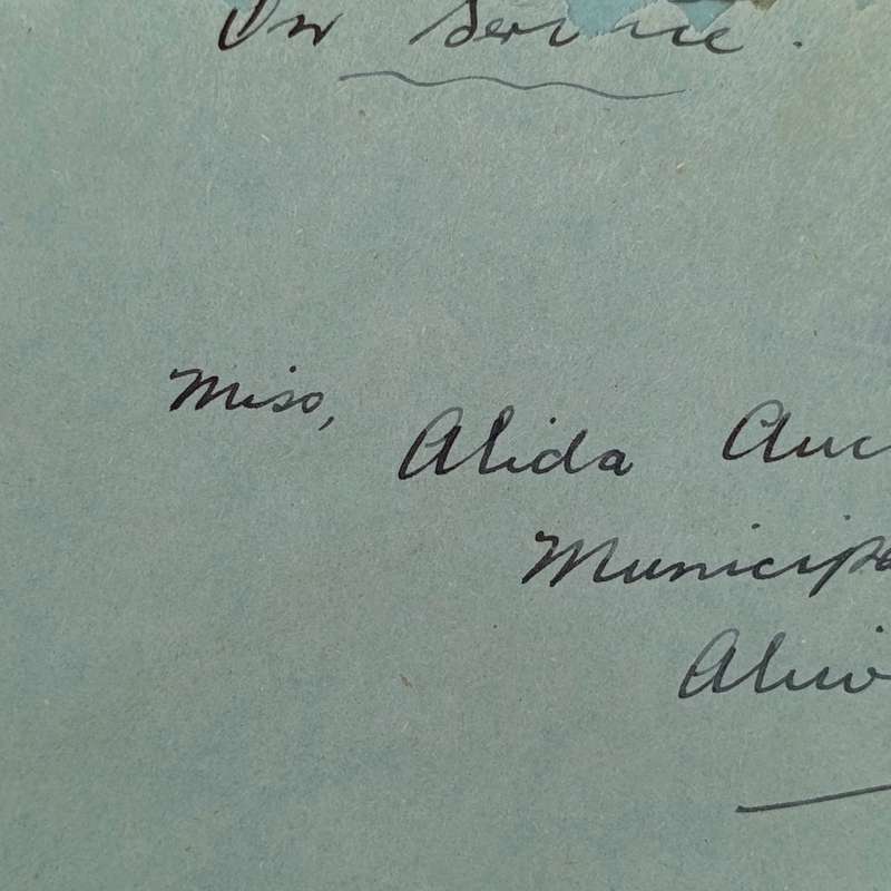 On service WW2 letter cover Mobile Air Force Dept P.O on SAAF envelope to Aliwal North