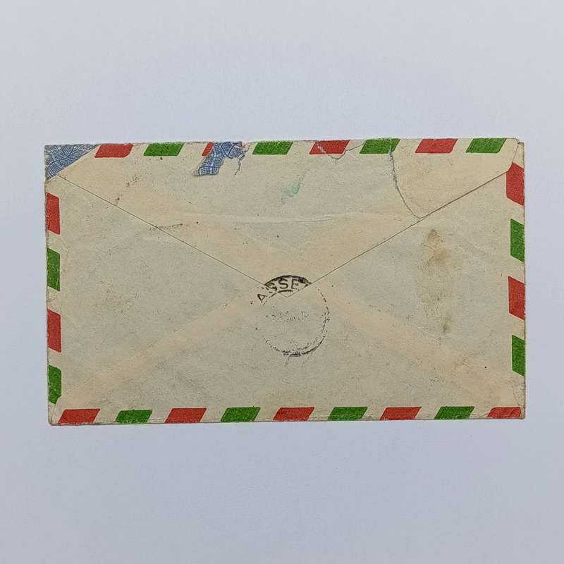 Airmail letter from Mogadisho, Somalia to Assen, Transvaal dated 30 April 1957