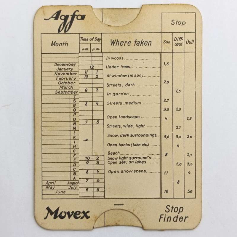 Agfa Movex stop finder