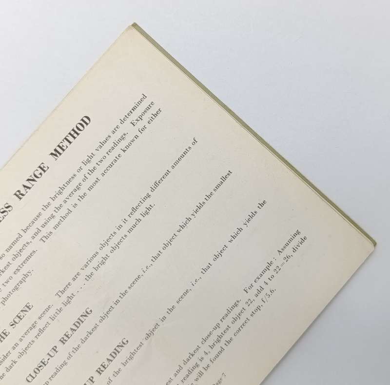 Instruction Book for the Model 574/720 Weston Master cine exposure meter