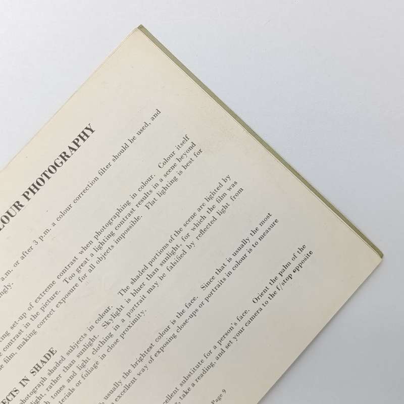 Instruction Book for the Model 574/720 Weston Master cine exposure meter