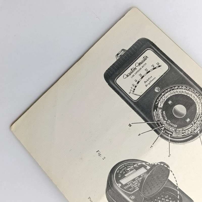 Instruction Book for the Model 574/720 Weston Master cine exposure meter