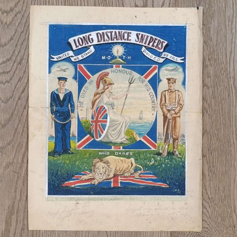 Original Artwork MOTH - Long distance snipers - prototype - Beautiful artwork
