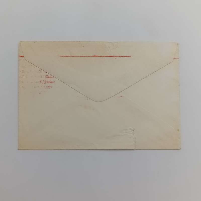 Small envelope with RSA 1 stamp cancelled Kuruman 1970 in red ink and Jagersfontein in black ink