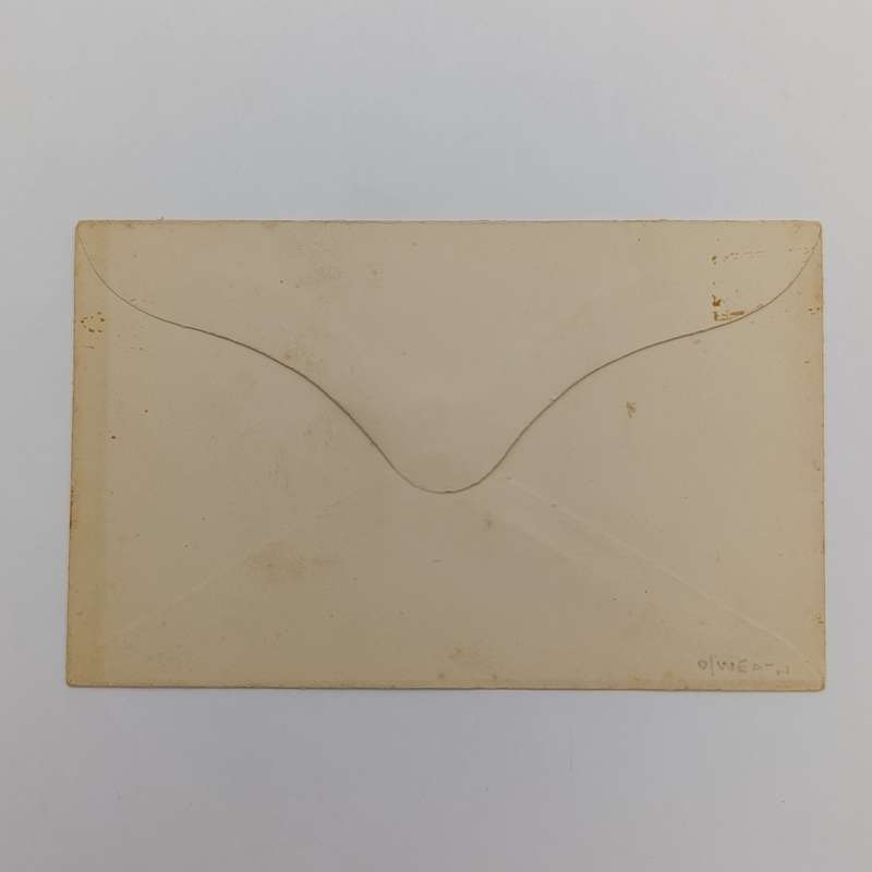 Union of South Africa pre-printed envelope with embossed 1 1/2d imprint stamp - unused