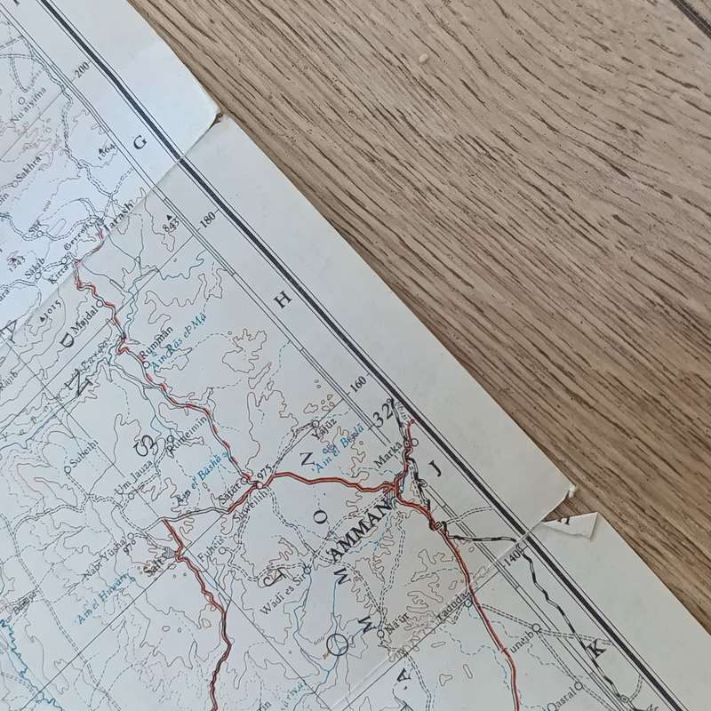 Vintage Sonol Israel motor map