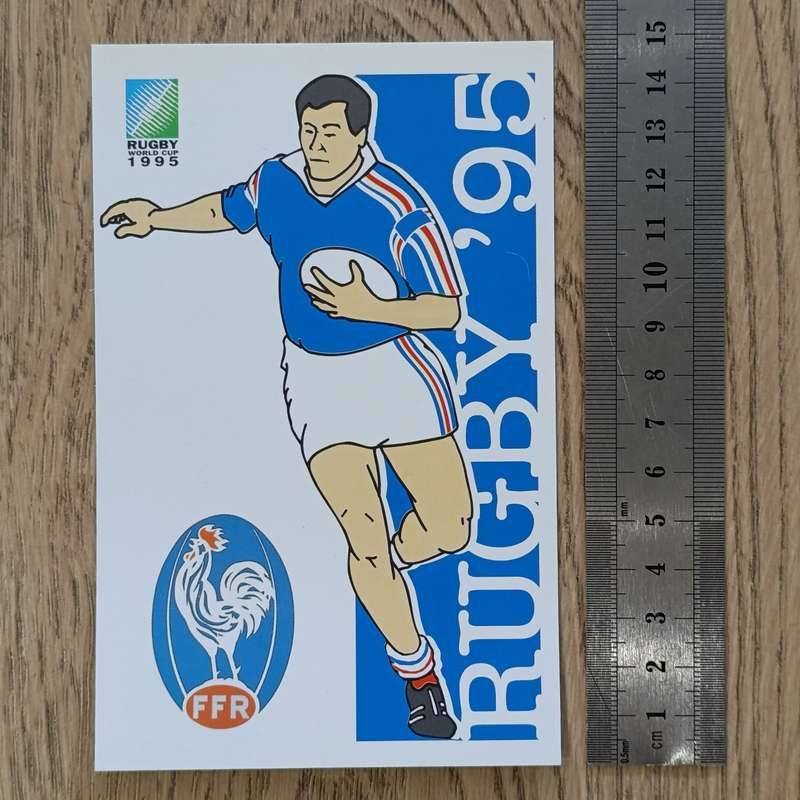 1995 Rugby world cup set of 16 postcards with teams competing