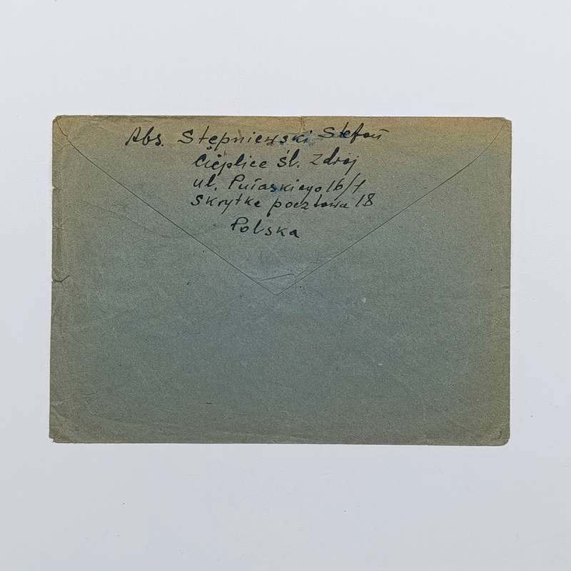 Airmail cover from Cieplice Slaskie, Poland to Southern Rhodesia - with 60Gr Polska Polish stamps