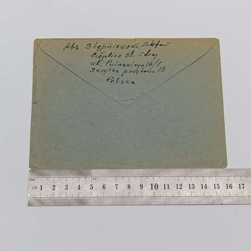Airmail cover from Cieplice Slaskie, Poland to Southern Rhodesia - with 60Gr Polska Polish stamps