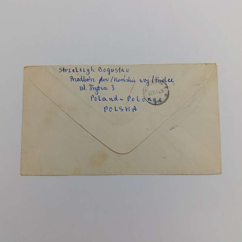 Registered airmail cover from Przedborz, Poland to Cape Town South Africa