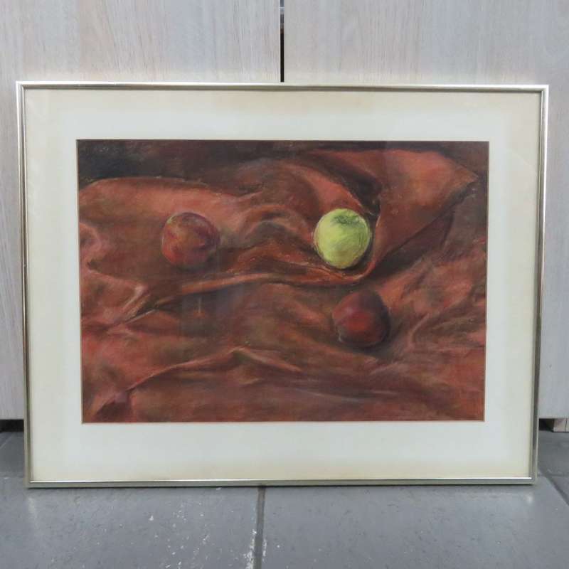 Anne Collins still life painting - Frame size: 58cm x 44.5cm - Art size: 45cm x 31.5cm