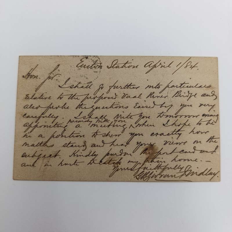 1884 Preprinted postcard cancelled in London