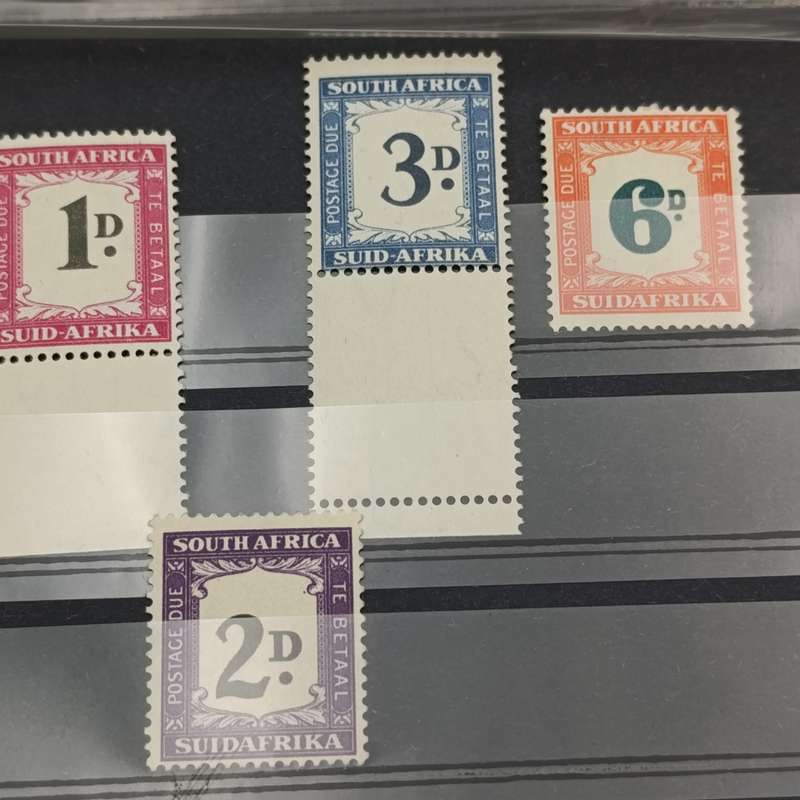 South Africa postage due SACC 33-37 hinged mint set (light hinges)