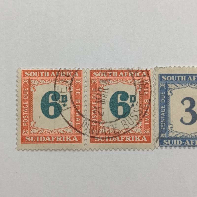 South Africa Postage due set SACC 33-37 used