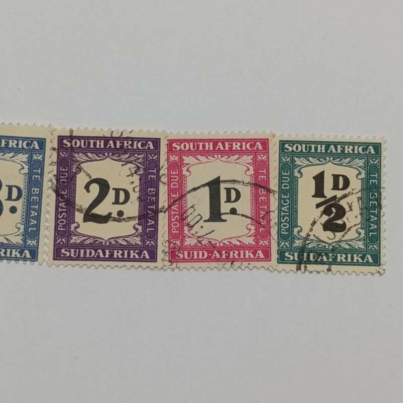 South Africa Postage due set SACC 33-37 used