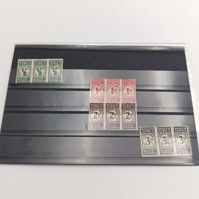 South Africa Postage dues SACC 29-32 used blocks of 3