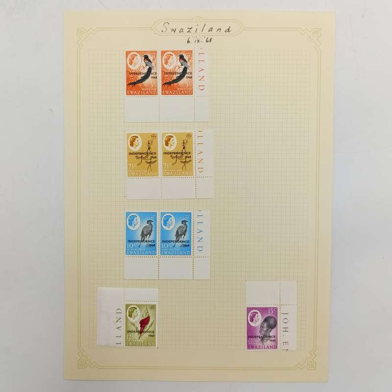 Swaziland Independence overprints set - 1968