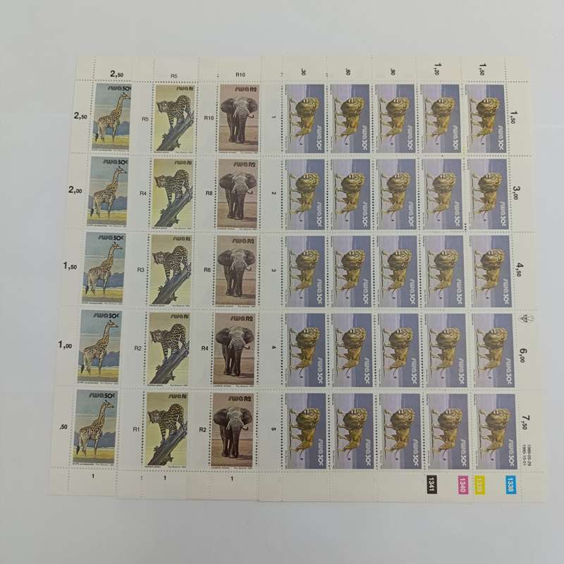 SWA  SACC 371-374  Set of full sheets mint  reprints