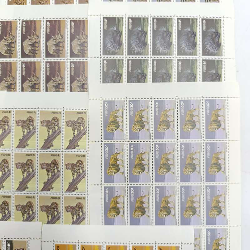 SWA SACC 358-374 Full page mint set - 3rd decimal definitive series