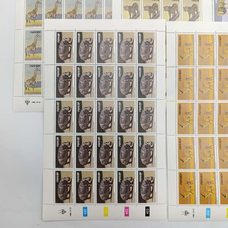 SWA SACC 358-374 Full page mint set - 3rd decimal definitive series