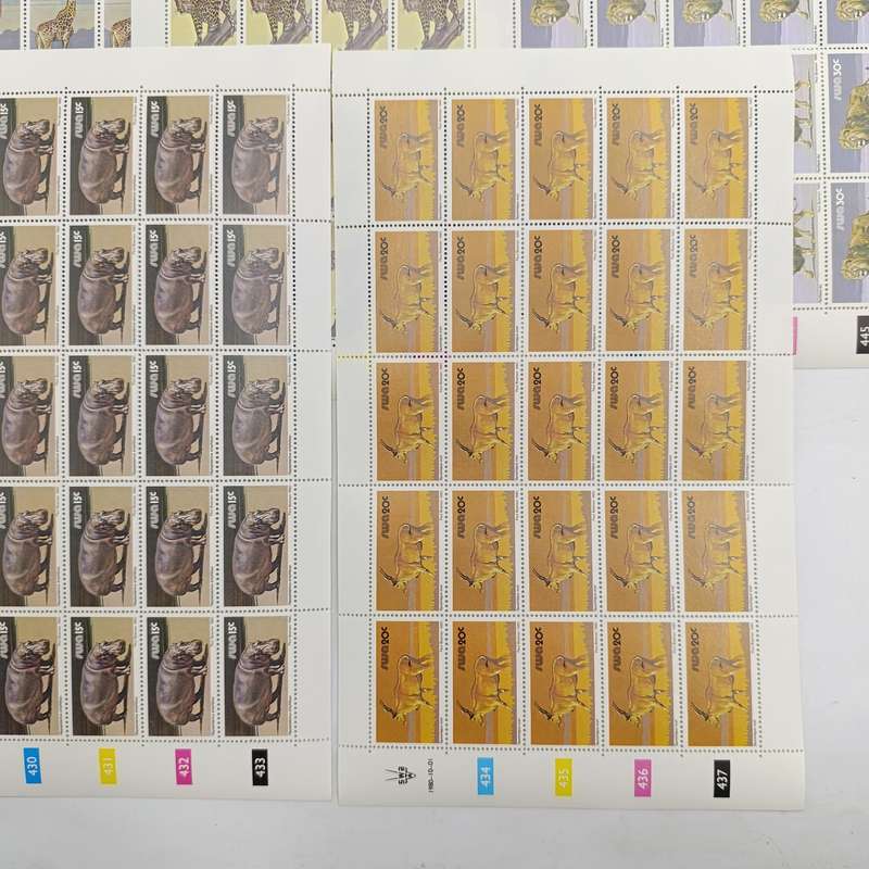 SWA SACC 358-374 Full page mint set - 3rd decimal definitive series