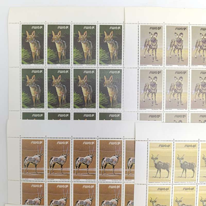 SWA SACC 358-374 Full page mint set - 3rd decimal definitive series