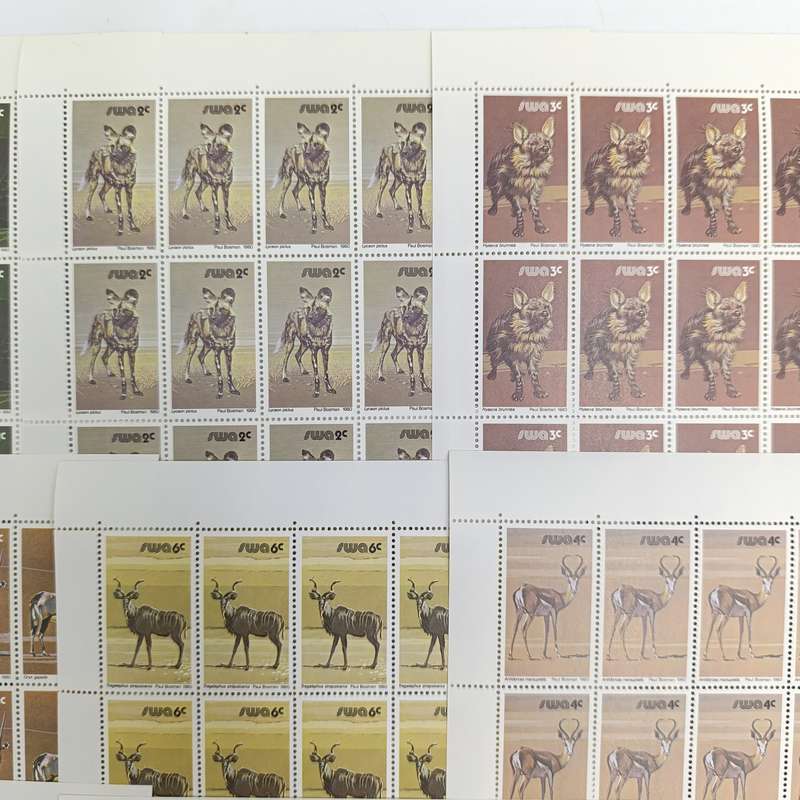 SWA SACC 358-374 Full page mint set - 3rd decimal definitive series