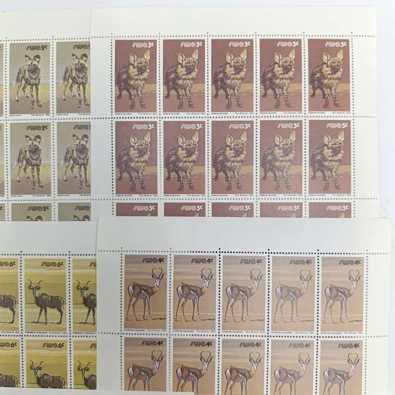 SWA SACC 358-374 Full page mint set - 3rd decimal definitive series