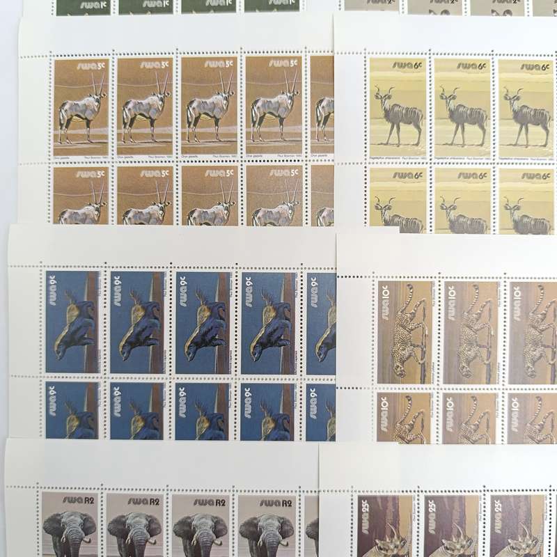 SWA SACC 358-374 Full page mint set - 3rd decimal definitive series