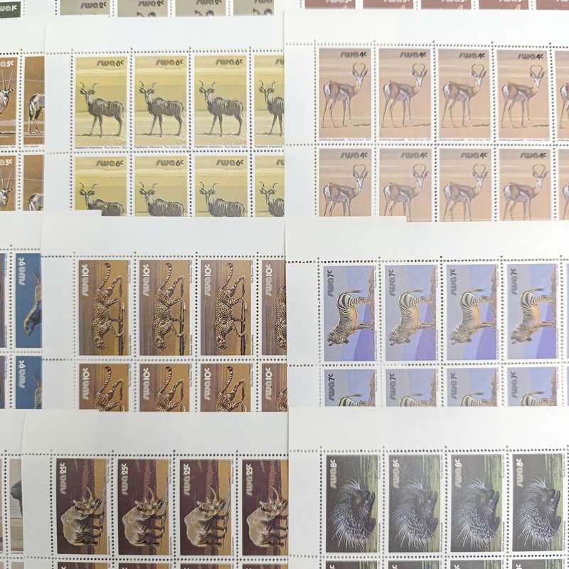 SWA SACC 358-374 Full page mint set - 3rd decimal definitive series