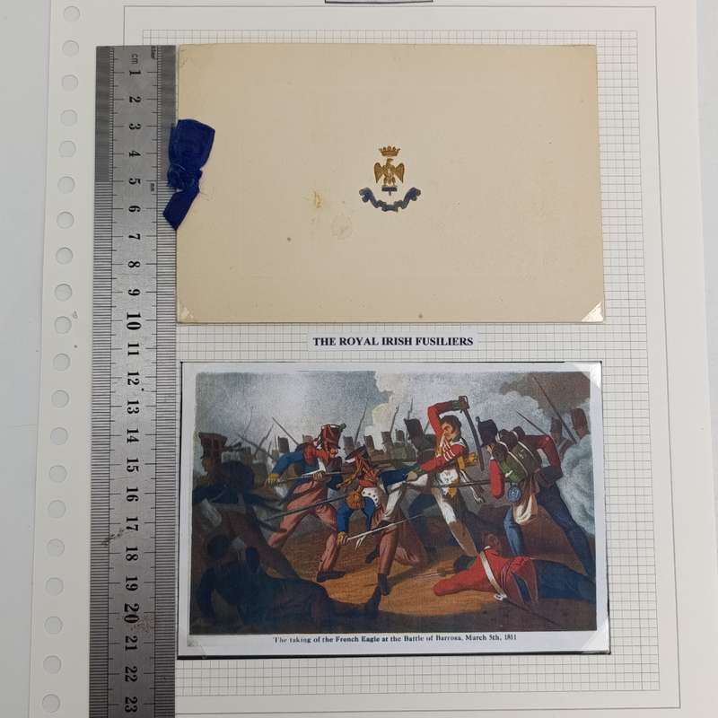 WW1 The Royal Irish Fusiliers Christmas greetings card
