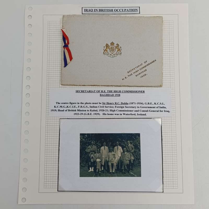 Iraq in British Occupation - Secretariat of H.E The High Commissioner Baghdad 1928 Christmas