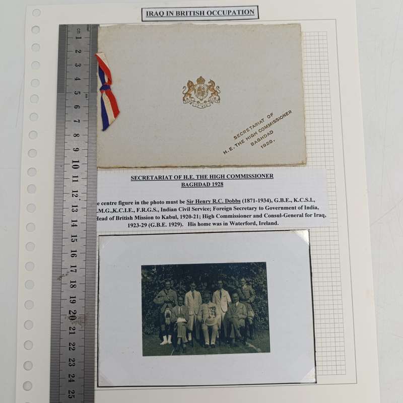 Iraq in British Occupation - Secretariat of H.E The High Commissioner Baghdad 1928 Christmas
