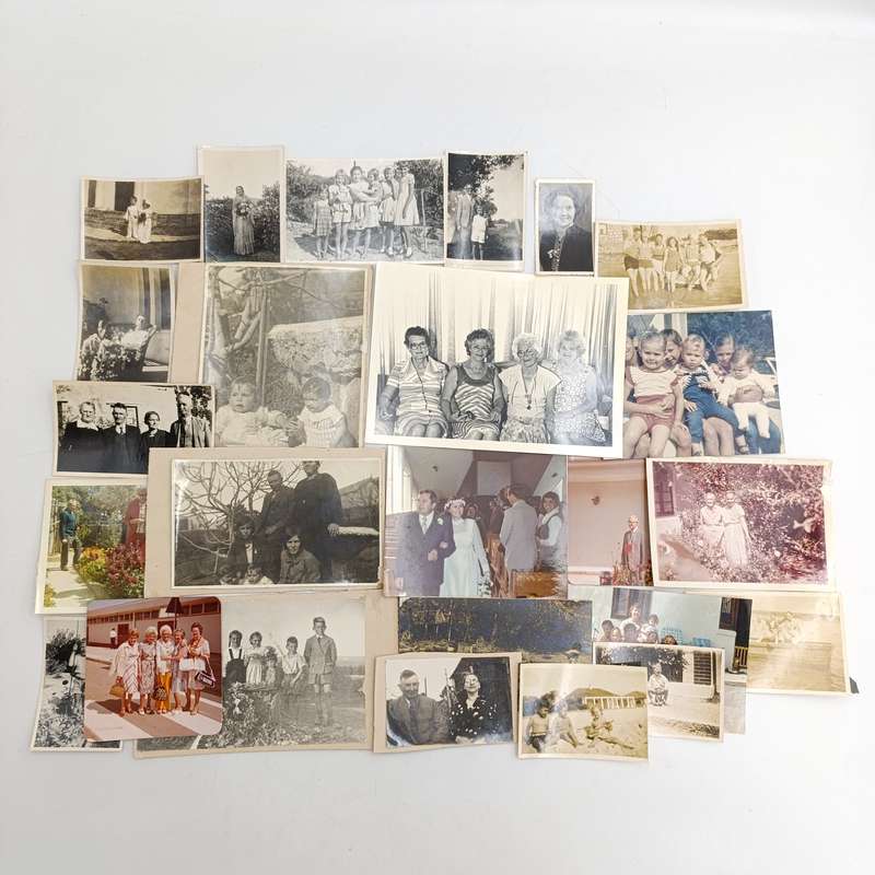 Lot of 27 Vintage & antique photos of the Van Wyk, Badenhorst, Beukes, Groenewald families