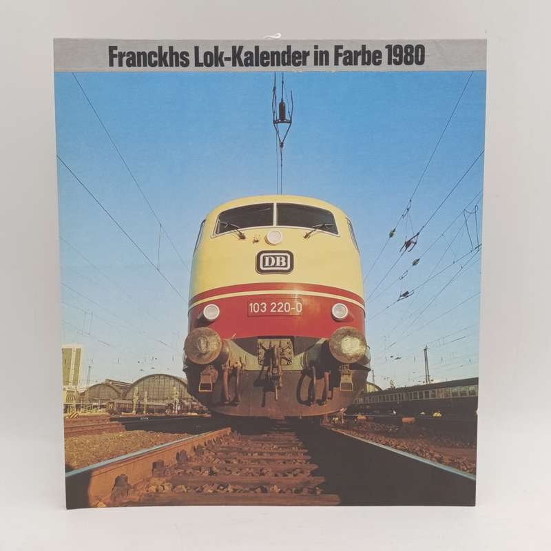 1980 German Railway themed calendar