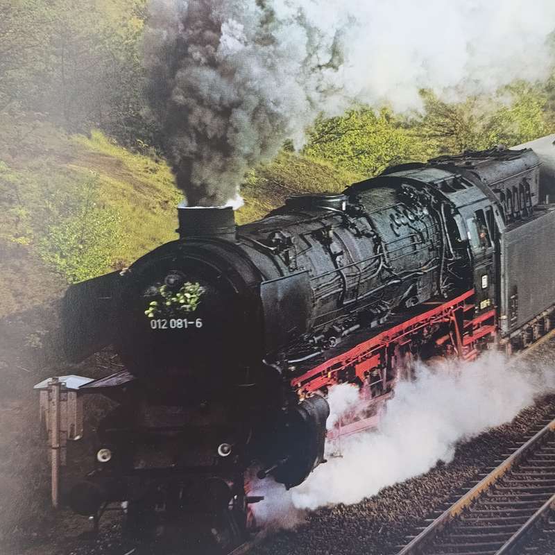 Vintage German Railways calendar - date only - no year or day