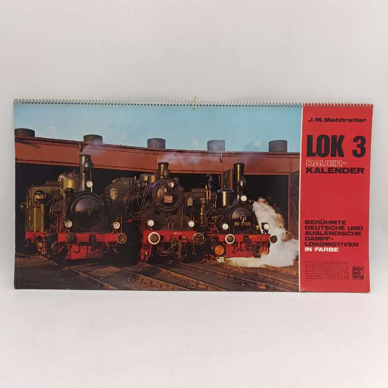 Vintage German Railways calendar - date only - no year or day